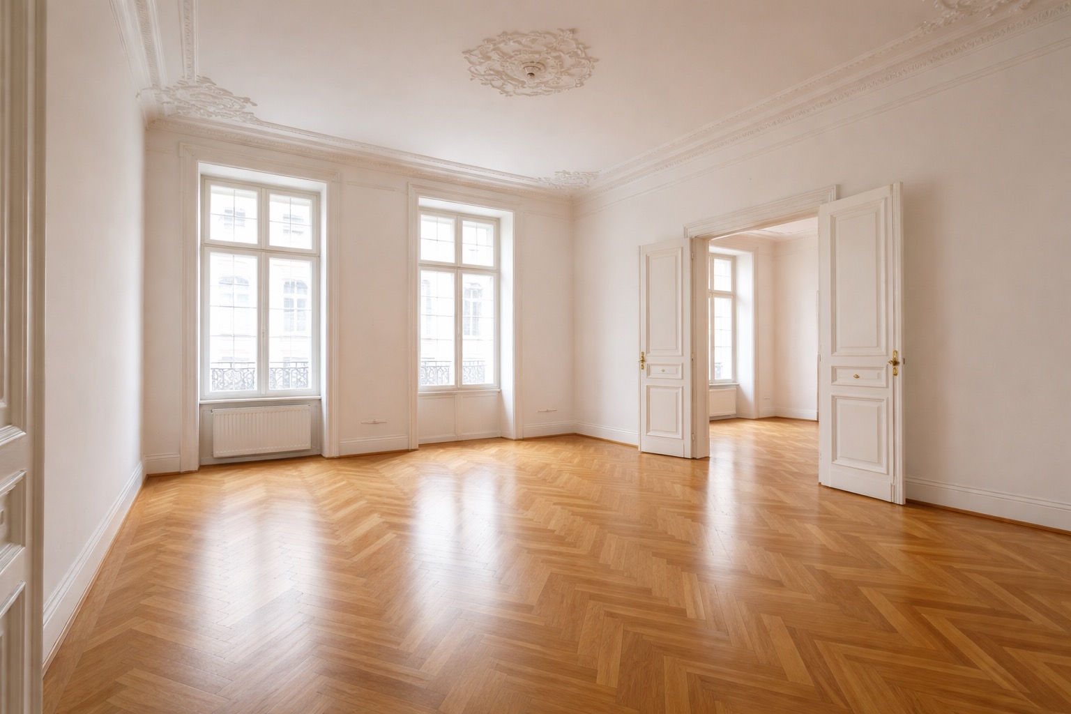 Immobilienfoto im Querformat vor dem Reframing